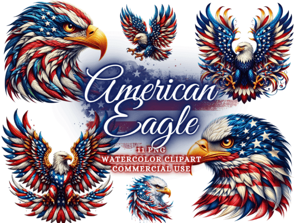 4th of July Sublimation Design Eagle PNG