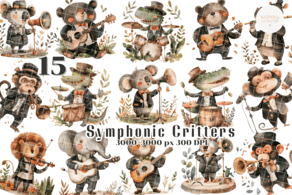 Animal Musicians Art, Symphonic Animals: A Strategic Asset for Creative Professionals