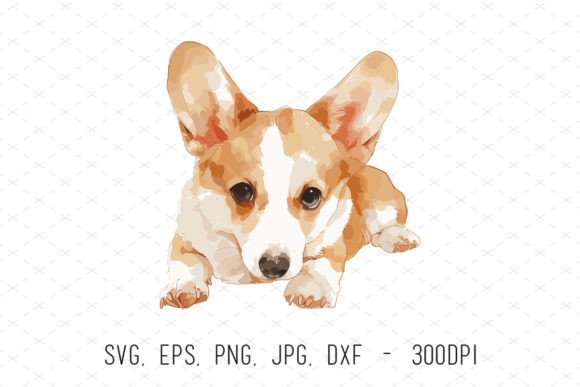 Cute Watercolor Corgi Dog Puppy Clipart: A Versatile Design Resource Done Right
