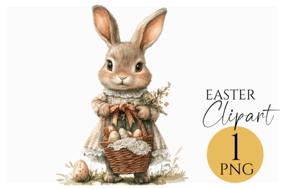 Easter Bunny PNG Clipart Cute Spring