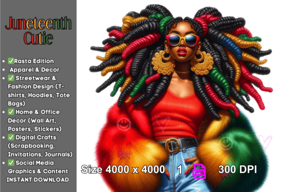 Juneteenth Rasta Queen PNG: A Guide