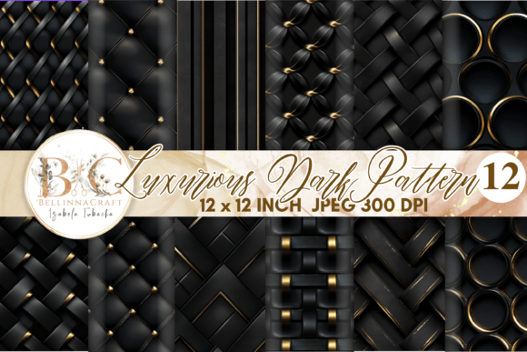 Luxurious Dark Pattern Seamless Paper
