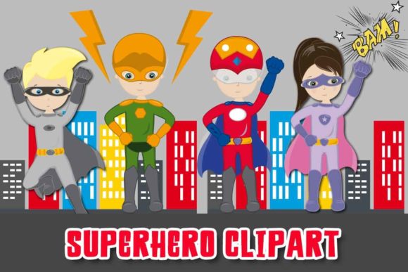 Superhero Clipart: Creative Power for Every Project