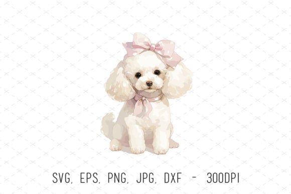 Watercolor Cute Poodle Puppy Clipart: Creative Possibilities for Every Project