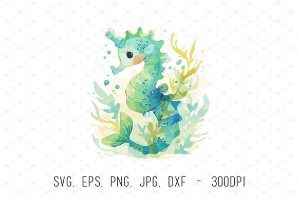 Watercolor Cute Seahorse Clipart SVG: Creative Uses for Every Project