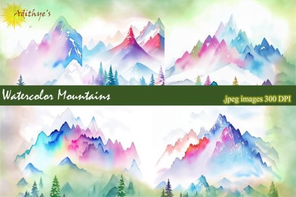 Watercolor Mountains: A Guide to High-Quality Digital Art for Your Projects
