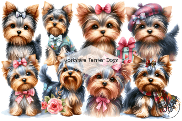 Yorkshire Terrier Dogs: Charm for Your Projects