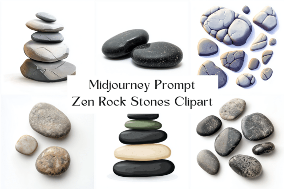 Zen Rock Stones Clipart for Design